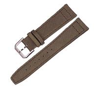 HUKILU yaoqijie Soft Leather Handmade Thin Compatible With Watch Strap 18mm 20mm 22mm Blue Red Green Yellow Genuine Leather lasting(Green,22mm)