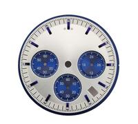 HUKILU yaoqijie VK63 Dial VK63 Panda Dial Custom Logo Chronograph Electronic Multifunctio Luminous Dial VK63 Hands Suitable for VK63 Movement Lasting(Dial-4)