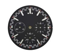 HUKILU yaoqijie VK63 Dial VK63 Panda Dial Custom Logo Chronograph Electronic Multifunctio Luminous Dial VK63 Hands Suitable for VK63 Movement Lasting(Dial-1)