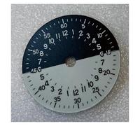 HUKILU yaoqijie Watch Modify Parts 28.5mm Black White Sterile Dial BGW-9 Blue Luminous Suitable for NH34 GMT Automatic Movement Lasting(Dial)