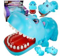 HUKITECH - Dentist Crazy Hippo Skill Game - Blue