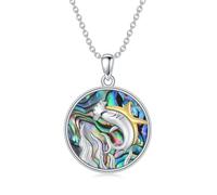 HUKKUN Hammerhead Shark Necklace Sterling Silver Shark Pendant Necklace Hammerhead Shark Jewellery Ocean Gifts for Women