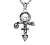 HUKKUN Prince Symbol Necklace Sterling Silver Dove Pendant Prince Symbol Jewelry for Women