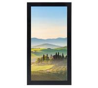 HUKONHEP 6x11 Black Picture Frames, Photos Frame with Plexiglass, Wall Gallery Photo Frames, Horizontal and Vertical for Wall Mounting and Tabletop, Home Office Decoration