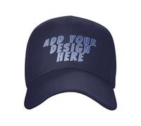 HUKQWX Personalised Baseball Cap for Men Women, Personalised Cap Trucker Hats Custom Dad Hats Hip Pop Cap Ball Hat Personalised Adjustable Denim Casquette Hat Baseball Cap Gifts, Design Your Own Hats