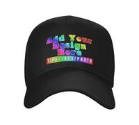 HUKQWX Personalised Baseball Cap for Men Women, Personalised Cap Trucker Hats Custom Dad Hats Hip Pop Cap Ball Hat Personalised Adjustable Denim Casquette Hat Baseball Cap Gifts, Design Your Own Hats