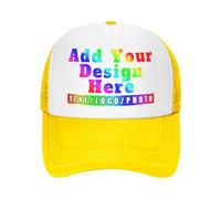 HUKQWX Personalised Baseball Cap for Men Women, Personalised Cap Trucker Hats Custom Dad Hats Hip Pop Cap Ball Hat Personalised Adjustable Denim Casquette Hat Baseball Cap Gifts, Design Your Own Hats