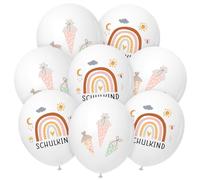 HUKUMA School Decoration Balloons, Pack of 24 School Child Balloons, Balloons First Day of School Decoration, Finally School Child Balloon, Decoration School Start Party Children