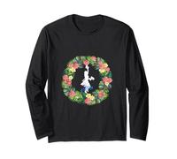 Hula Dance Hula Lesson Aloha Tropical Hawaii Hibiscus Cute Popular Plumeria Hawaiian Black Long Sleeve T-Shirt