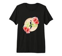 Hula Dance Hula Lesson Aloha Tropical Hawaii Hibiscus Cute Popular Plumeria Hawaiian Black Premium T-Shirt