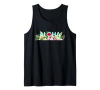 Hula Dance Hula Lesson Aloha Tropical Hawaii Hibiscus Cute Popular Plumeria Hawaiian Black Tank Top