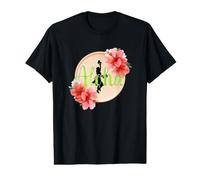 Hula Dance Hula Lesson Aloha Tropical Hawaii Hibiscus Cute Popular Plumeria Hawaiian Black Value Graphic T-Shirt