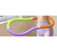 Hula Hoop Adult for Adults (1.3 kg) with Spring Design, Higher Calorie Consumption, Back-Friendly, Safe with Holding Strap, Ideal for Fitness, Weight Loss & Abdominal Training - Space Saving