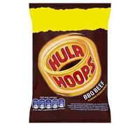 Hula Hoops BBQ Beef Flavour Potato Rings 34g x Case of 48