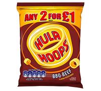 HULA HOOPS BBQ BEEF POTATO RINGS PACK 32 X 34g