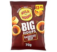 Hula Hoops Big Hoops BBQ Beef Crisps 70g, £1.35 PMP | Case of 20