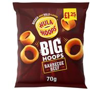 Hula Hoops Big Hoops BBQ Beef Crisps 70g (Pack of 20)
