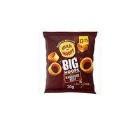 Hula Hoops Big Hoops Iconic Barbecue Beef Flavour 70g X 20