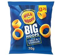 Hula Hoops Big Hoops Salt & Vinegar Crisps 70g x 20 Bags