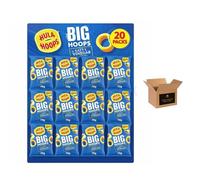 Hula Hoops Crisps Variety | BBQ, Cheese & Onion, Original, Ready Salted, Salt & Vinegar - Classic British Crisps | Flavored Snack Lunchboxes (Pack 20, Salt & Vinegar £1.35-70g)