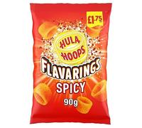 Hula Hoops Flavarings Spicy Crisps 90g, £1.75 PMP | Case of 8