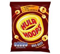 Hula Hoops Potato Crisps 32 X 34G Full Box (Barbecue Beef)