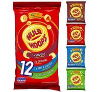 Hula Hoops Variety Multipack Crisps 12x24g Packs, Case of 15 - Deliciously Crunchy - No Artificial Colours or Flavours, Suitable for Vegetarians