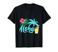 Hula Hula for Lesson Aloha Tropical Hawaii Hibiscus Cute Popular Plumeria Hawaiian Black T-Shirt
