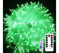 HULA LEDs Christmas Lights, 10m 80LED Christmas Tree Lights Outdoor Fairy Christmas String Light with Remote Fairy Twinkle Lights Tree String Lights USB (Green)