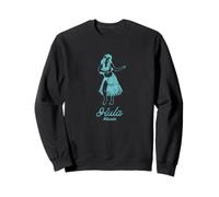 Hula Lei Girl Hawaii Vintage Style Sweatshirt