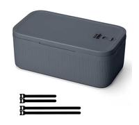 Hulacove Medicine Lock Box, Small Lock Box with Code, for Secure Storage of Medications, Snacks, Electronics，Cash, Office Files & Travel Essentials and more, Includes Cable Tie