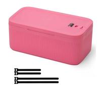 Hulacove Medicine Lock Box, Small Lock Box with Code, for Secure Storage of Medications, Snacks, Electronics，Cash, Office Files & Travel Essentials and more, Includes Cable Tie