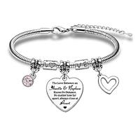 HULALA Auntie Charms Bracelet Aunt Auntie Aunty Gifts From Nephew For Birthday Christmas The Love Between An Auntie & Nephew Knows No Distance