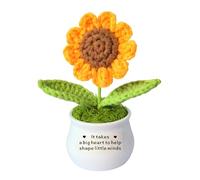 HULALA Handmade Positive Sunflower Gifts - Teacher Appreciation Gift from Student - Christmas, Birthday, Graduation, End Of The Year, Thank You Presents for Teacher Nursery