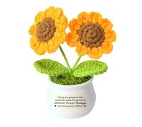 HULALA Handmade Positive Sunflower Thank You Gifts for Women Men Graduation Desk Decor Gifts for Teacher Coworker Doctor Nurse Leaving Job Farewell Presents for Boss Staff Home Office Desk Decor
