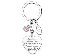 HULALA Initial Keyring Alphabet Letter Keychain Inspirational Gifts For Women Girls Best Friend Daughter Sister Motivational Birthday Christmas Gifts Car Key Ring Bag Charm (Q)
