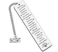HULALA Inspirational 2025 Graduation Bookmark Gifts for Her Him Girls Boys Senior High School College University Daughter Son Granddaughter Grandson Whenever You Find Yourself Doubting