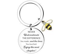 HULALA Retirement Gifts For Women & Men - Colleague & Teacher Leaving Gifts - Appreciation Keychain - Enjoy The Next Chapter