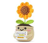 HULALA Thank You Dance Teacher Gifts For Women Handmade Crochet Sunflower Keepsake Decoration Ornament Dance Teacher Appraciation Leaving Christmas Retirement End Of Term