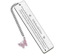 HULALA to My Beautiful Sister Bookmark Metal Book Mark Sister Gifts from Sister for Birthday Christmas Presents