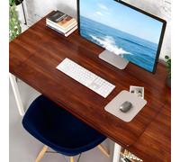 hulaliu Clear Desk Mat, Large Non-Slip PVC Computer Desktop Pad with Round Edge, Heat Resistant & Waterproof Transparent Desk Protector Writing Pad Table Cover for Home Office (Clear25x86cm),2.5mm