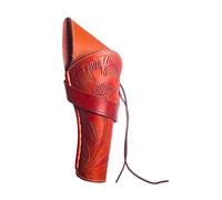 Hulara Full Grain Buff Leather Cross Draw Holster for 4" to 6" Revolvers