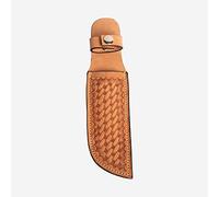 Hulara_Genuine Leather Case Handmade Real Leather Knife Sheaths with Belt Loop Pocket Knife Holder for Belt 4.7" Blade Fits Knife Holster