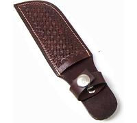 Hulara_Genuine Leather Case Handmade Real Leather Knife Sheaths with Belt Loop Pocket Knife Holder for Belt 4.7" Blade Fits Knife Holster