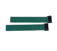 Hulex Supplies 2pcs Replacement Watch Bands for Charge 6/5, Silicone Snap Wristbands with Strong Alloy Clasp, Soft Comfortable Strap for Small to Large Wrists 160mm - 225mm (OD Green)