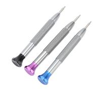Hulex Supplies Oscillating Weight Screwdriver Set for 3235 Watch Movement, Stainless Steel Watch Repair Tool with Non - Slip Handle, Includes 3 Precision Screwdrivers for Watchmakers