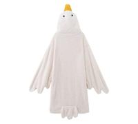 HULG Fun Big White Goose Pajamas, Christmas Onesies, Halloween Pajamas, Women's Men's Carnival Christmas Pajamas, Unisex One-Piece Cosplay Onesies (White(excluding Shoes),XXL)