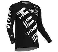 HULG Men's Cycling Jersey MTB Downhill T-Shirt Long Sleeve Mountain Bike Motorcycle Outdoor Bicycle Clothes,men's Women's Mtb Jersey,Quick-drying, Breathable, Skin-friendly (Black,S)