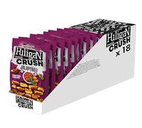 Huligan Jalapeno Pretzels Crush (Pack of 12 x 65G) - Baked Pretzel Thins Savoury Snacks Bulk Healthy Vegetarian Snack Box Jalepenos Crisps Multipack