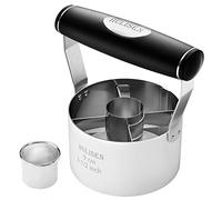 HULISEN Doughnut Cutter, Round Donut Cutter with Soft Rubber Handle, Bonus Small Biscuit Cutter, Professional Baking Dough Tools